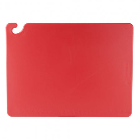 San Jamar Cut-N-Carry Color Cutting Board - Red