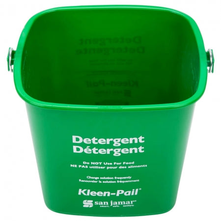 San Jamar Kleen-Pail 6Qt - Green
