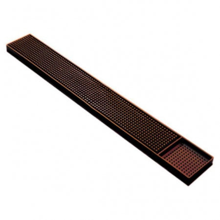 Spill-Stop Brown Rubber Bar Mat 3-1/4" by 24"