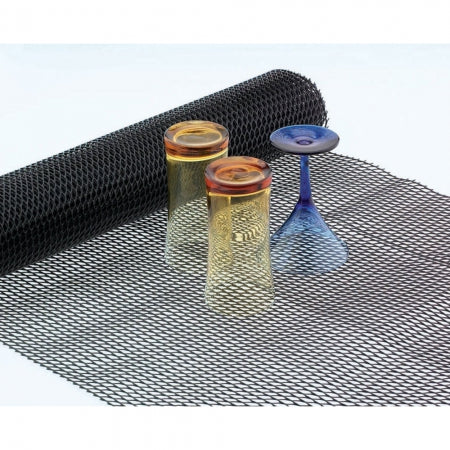 Spill-Stop 24" x 40' Roll of Bar Mesh - Plastic, Black