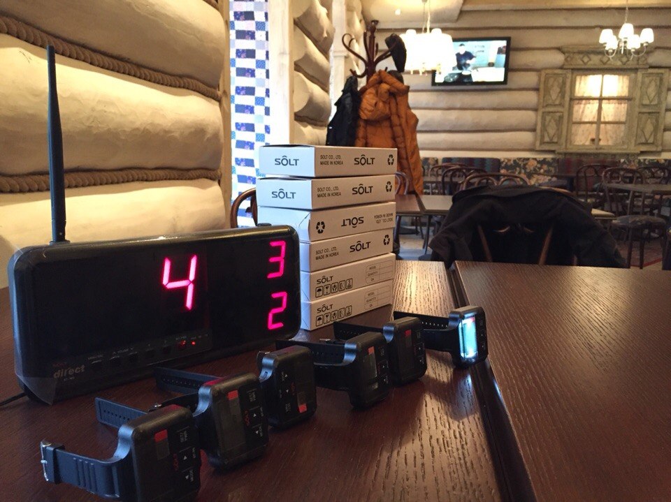 Main Display (Wall-mount Receiver) with 3x3 FND (3 digits X 3 displays)