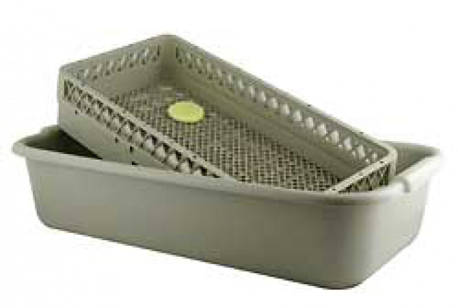 Vollrath Half Rack Soak System - Half Tub & Traex Open Rack