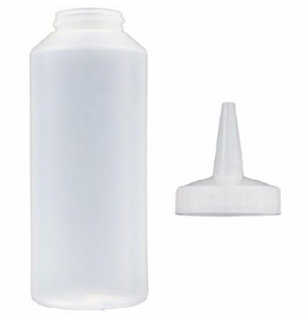 Vollrath Traex Squeeze Dispensers Single Tip 12Oz. Standard Bottle Opening.