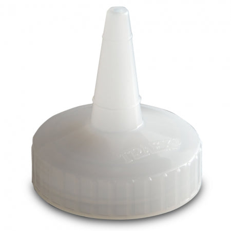 Vollrath Clear replacement cap for squeeze dispenser Fits for Bottles 8 to 32 oz standard opening bottles Height: 1 3/4 Inches Diameter: 1 9/16 Inches, Color: White, Material: Polyethylene