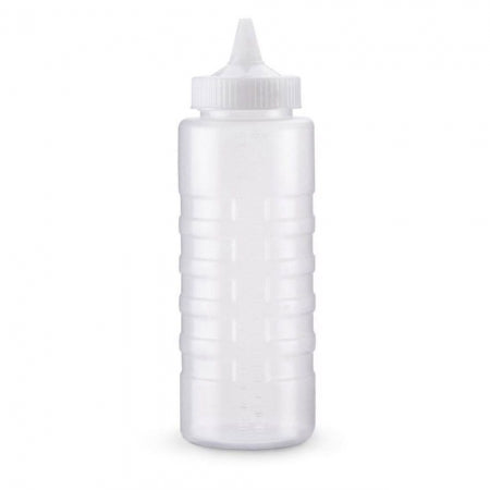 Vollrath Traex  5132-13 Clear 32 Oz. Closeable Single Tip Squeeze Dispenser