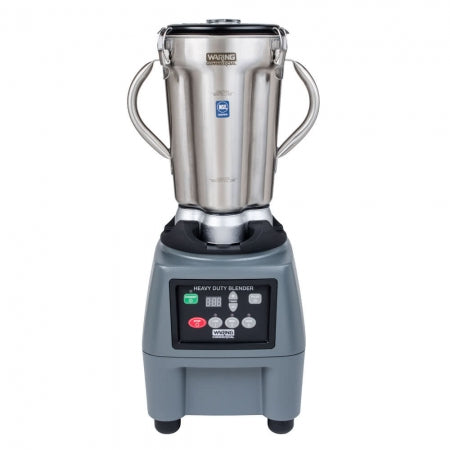 Commercial Food Blender with Electronic Keypad and Timer, One Gallon Stainless Steel Jar with 2 handles with Polycarbonate See-Through Lid, Sturdy Die Cast Base. 3 Speed/, Pulse, Slow Startâ?¢ Blending Mechanism, 3.75 HP Motor, 1500 Watt Power: 230 volts