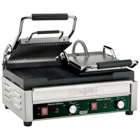 Panini Supremo SUBWAY Large Panini Grill, electric, 17" x 9.25" Cooking area Double with Single Reprogrammable Timer, Brass Tension Block with Steel Insert, 230v/50/1â?ph, 2400w