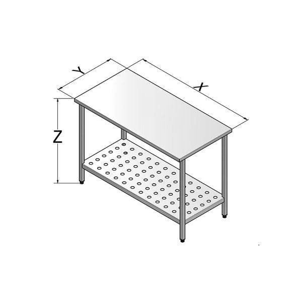 GAR-147-00 Gasztrometál work table