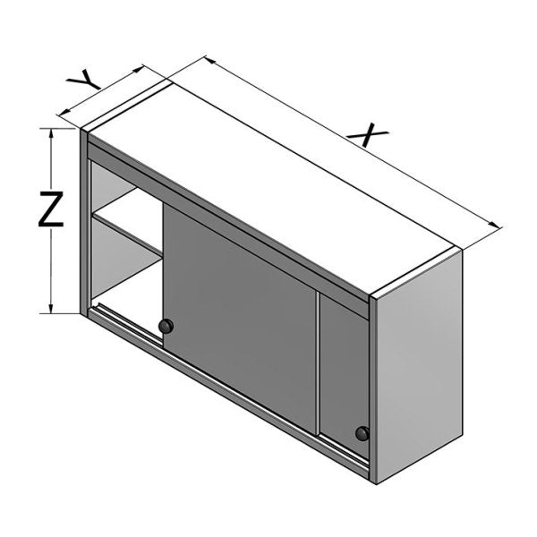 80FP-0863 Gasztrometál stainless steel wall unit