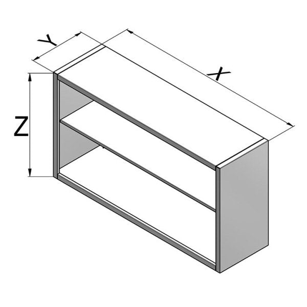79FP-1663 Gasztrometál stainless steel wall unit