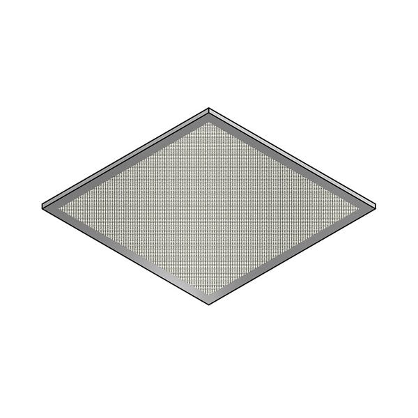 ZS 000-40-40 Gasztrometál stainless steel grease filter