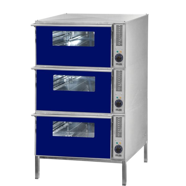 GES-003 Gasztrometál electric static oven tower with 3 baking chambers
