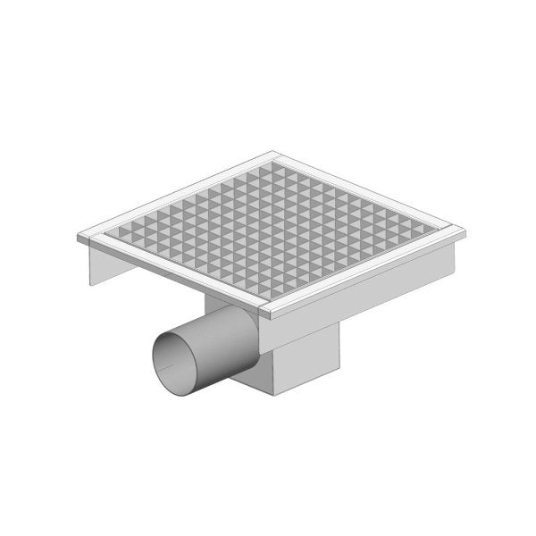 PLO-460 Gasztrometál floor drain with lateral drainage
