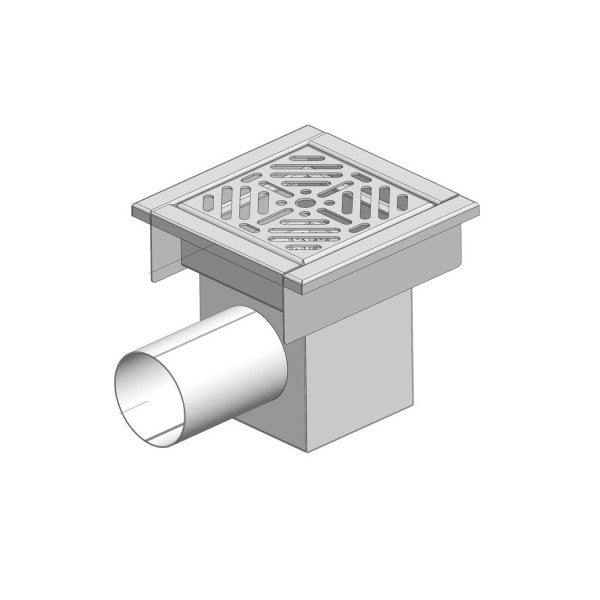 PLO-260 Gasztrometál floor drain with lateral drainage