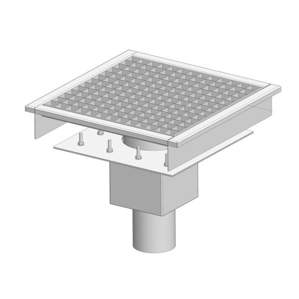 PSZA-460 Gasztrometál floor drain with insulation collar and lower drainage