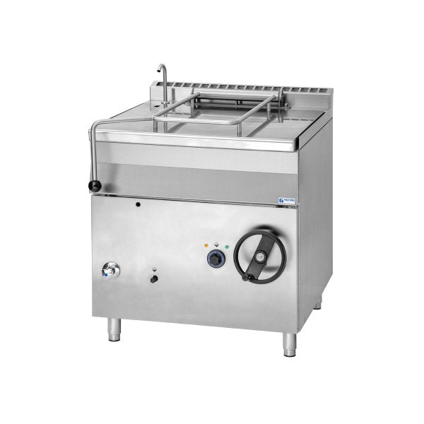 GBS85.98 Gasztrometál gas bratt pan - manual tilting, 80 liters, inox bottom