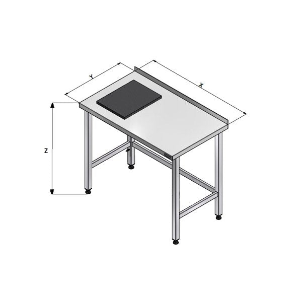 GAH-126-01 Gasztrometál meat cutting/chopping table
