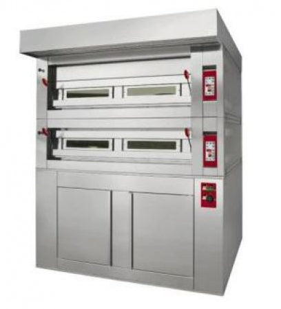 MacPan Modular Electric oven Tray capacity 3 (40x60 cm) Baking chamber height 18 cm Temperatur 0-400Â°C Baking chamber useful dimensions 1250x700x180 mm 8.4kW 400V/50Hz/3ph with Hood, Steamer and Kit Wheels, Made in Italy