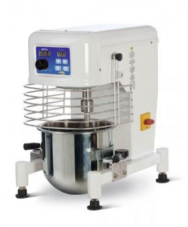 MacPan 10 liters planetary mixer with variable speeds Analogic control panel Includes bowl/whip/beater/spiral 220-240V/50Hz/1ph Dim: 530x740x980 mm