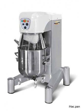 Macpan 80 Liters Planetary Mixer With Variable Speeds - Analogic Control Panel - Bowl/Whip/Beater/Spiral Included  220-240V/50Hz Dim:1180X930X1940