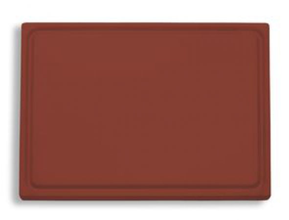Pujadas 1/1 GN Cutting Boards Brown Cutting board with groove edges Dim: 530x325x20 (LxWxH) mm