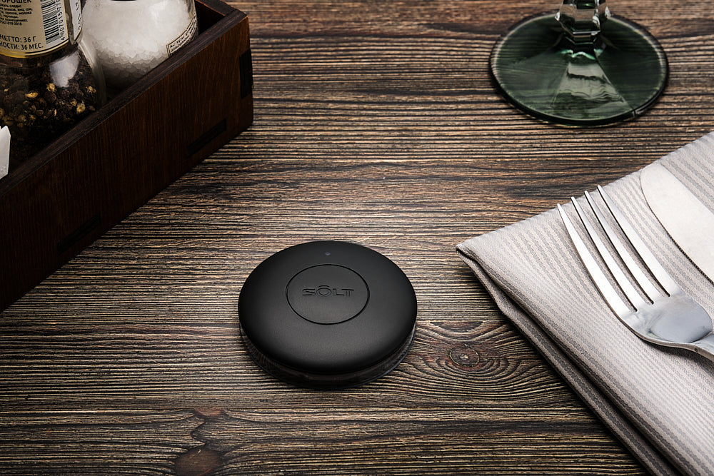 Button Call Round Lux : Black : Water resistant IP-X8